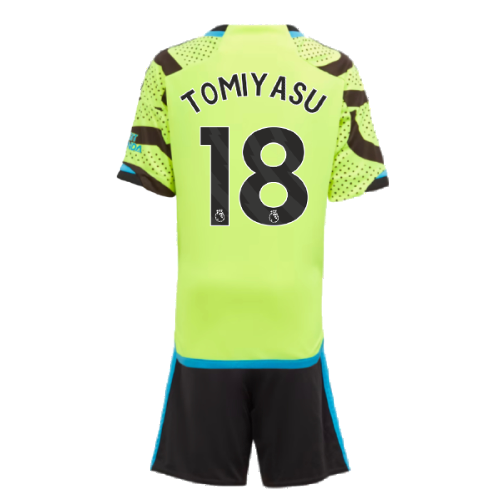 2023-2024 Arsenal Away Mini Kit (Tomiyasu 18)