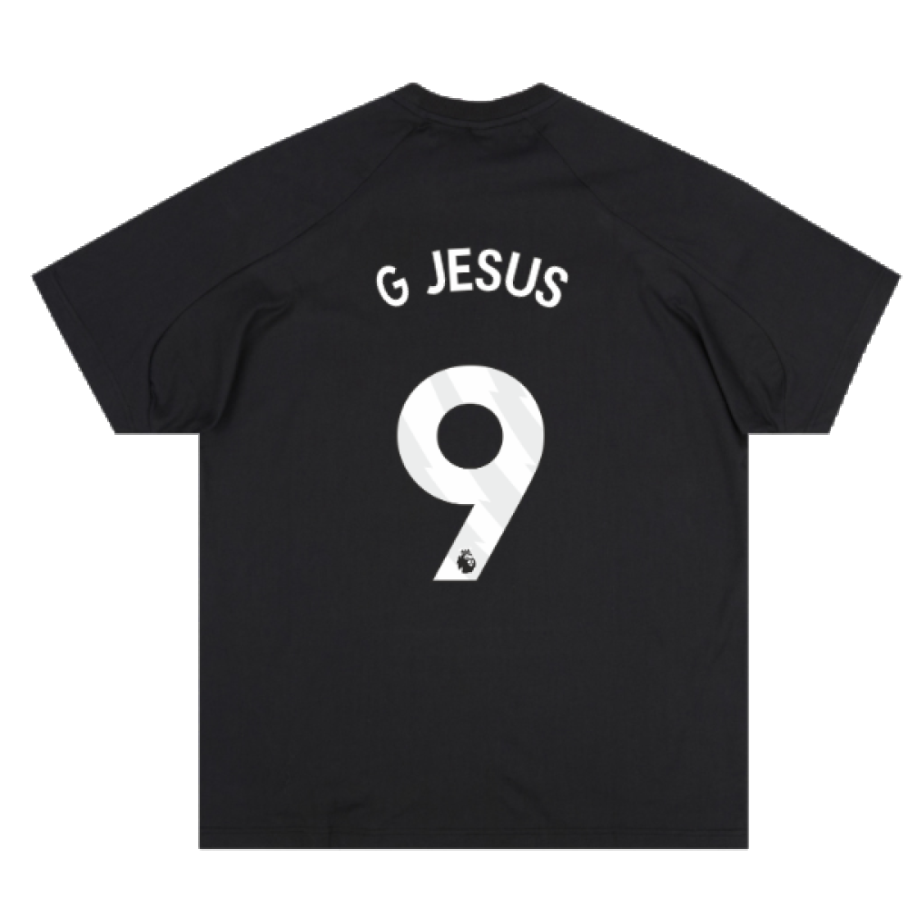 2023-2024 Arsenal D4GMD Tee (Black) (G Jesus 9)