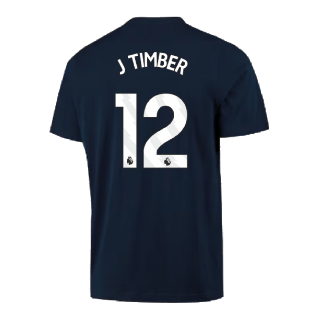 2023-2024 Arsenal DNA Graphic Tee (Navy) (J Timber 12)