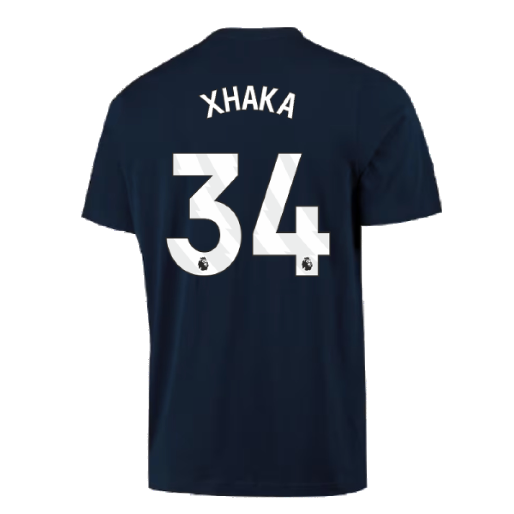 2023-2024 Arsenal DNA Graphic Tee (Navy) (Xhaka 34)