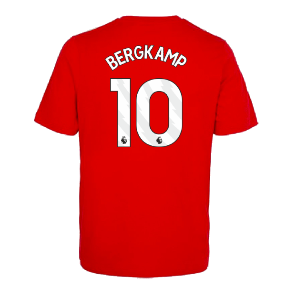 2023-2024 Arsenal DNA Tee (Red) (Bergkamp 10)