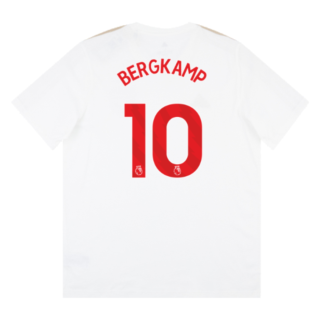 2023-2024 Arsenal DNA Tee (White) (Bergkamp 10)