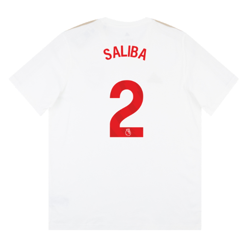 2023-2024 Arsenal DNA Tee (White) (Saliba 2)