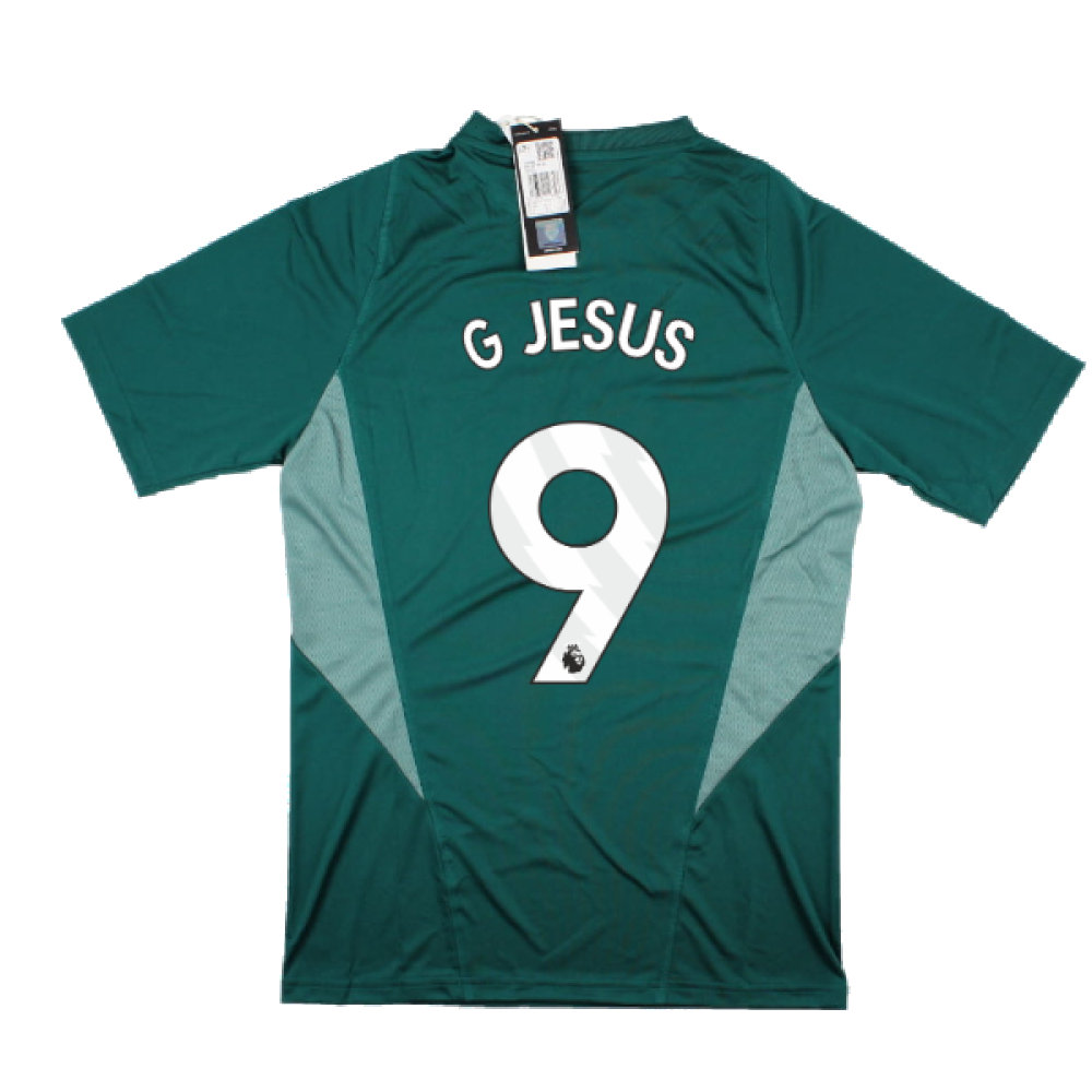 2023-2024 Arsenal EU Training Jersey (Rich Green) (G Jesus 9)