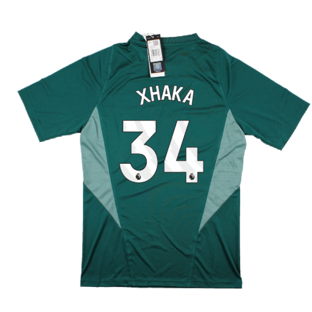 2023-2024 Arsenal EU Training Jersey (Rich Green) (Xhaka 34)