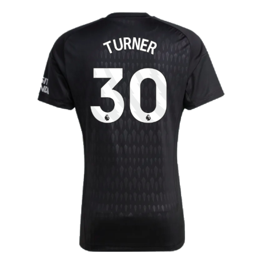 2023-2024 Arsenal Home Goalkeeper Shirt (Black) (TURNER 30)