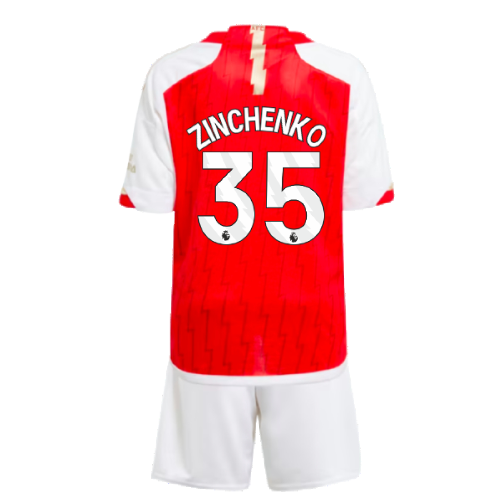 2023-2024 Arsenal Home Mini Kit (Zinchenko 35)