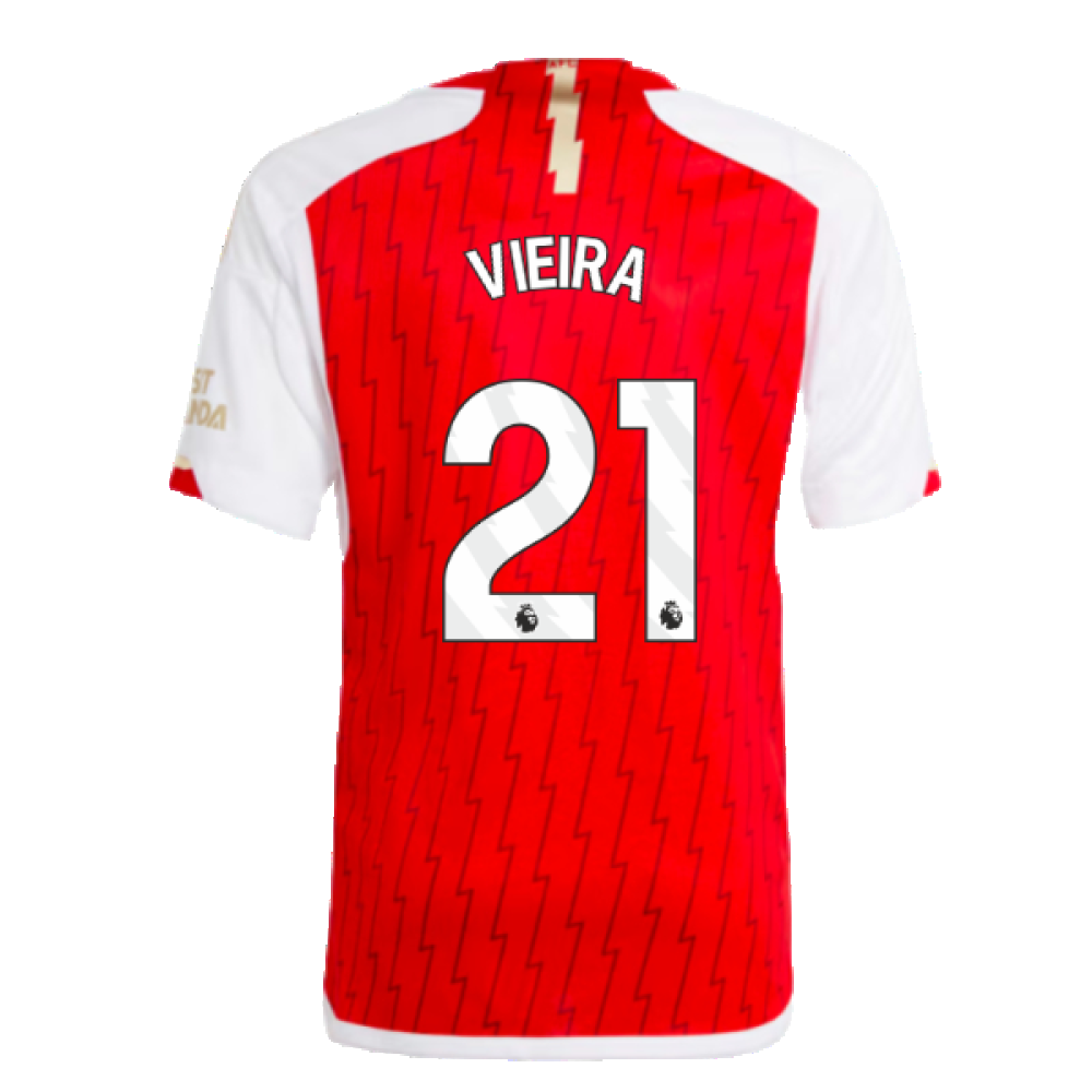 2023-2024 Arsenal Home Shirt (Kids) (Vieira 21)