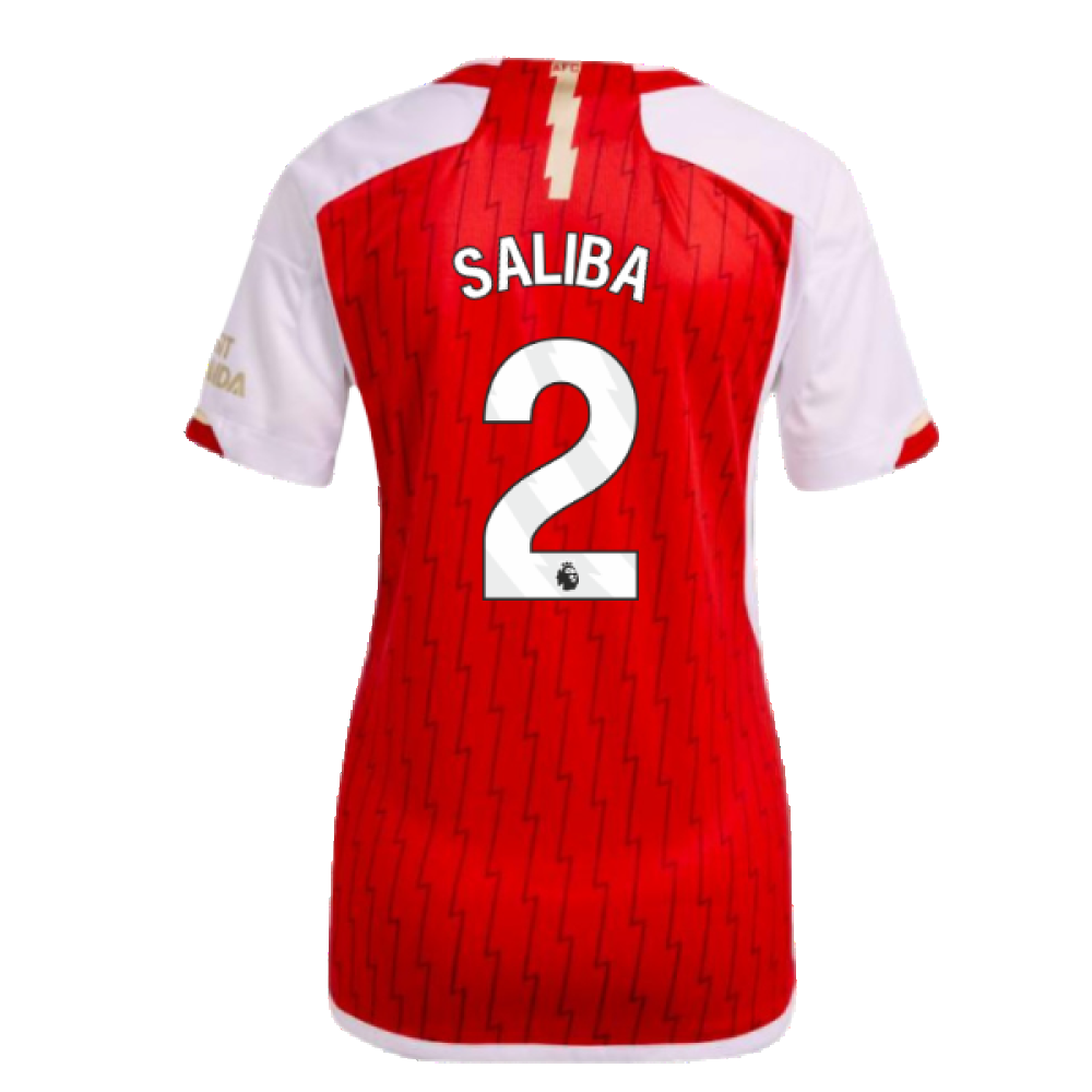 2023-2024 Arsenal Home Shirt (Ladies) (Saliba 2)