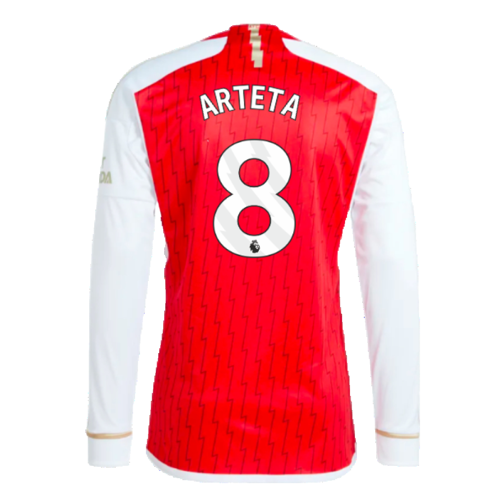 2023-2024 Arsenal Long Sleeve Home Shirt (Arteta 8)