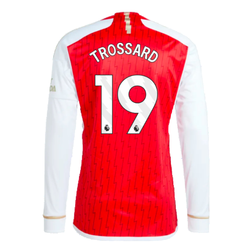 2023-2024 Arsenal Long Sleeve Home Shirt (Trossard 19)