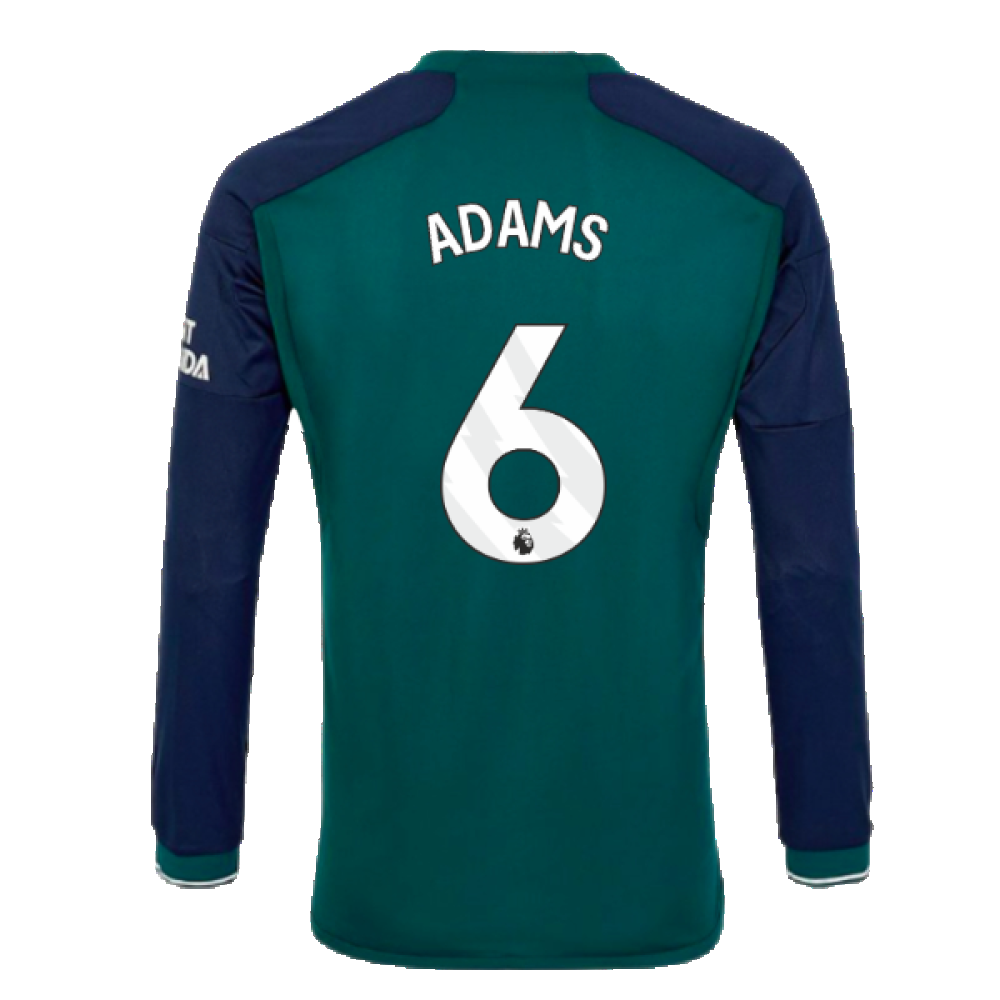 2023-2024 Arsenal Long Sleeve Third Shirt (Adams 6)