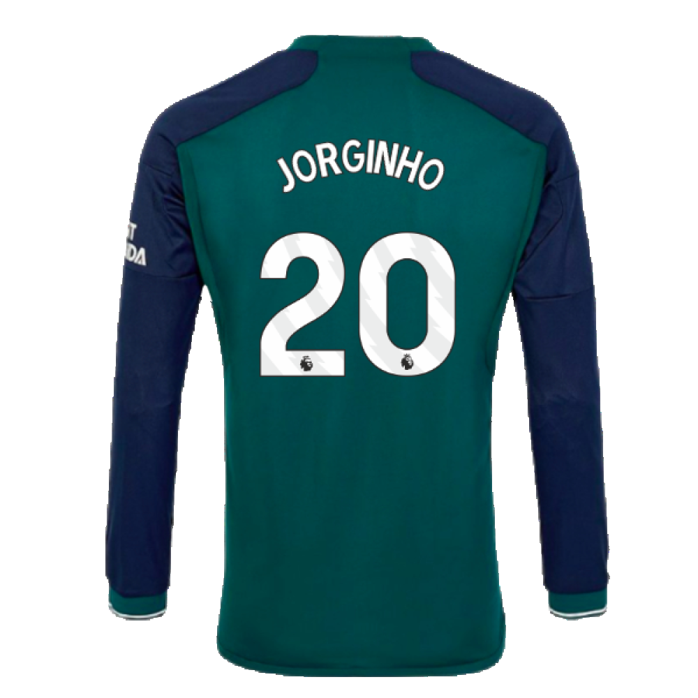 2023-2024 Arsenal Long Sleeve Third Shirt (Jorginho 20)