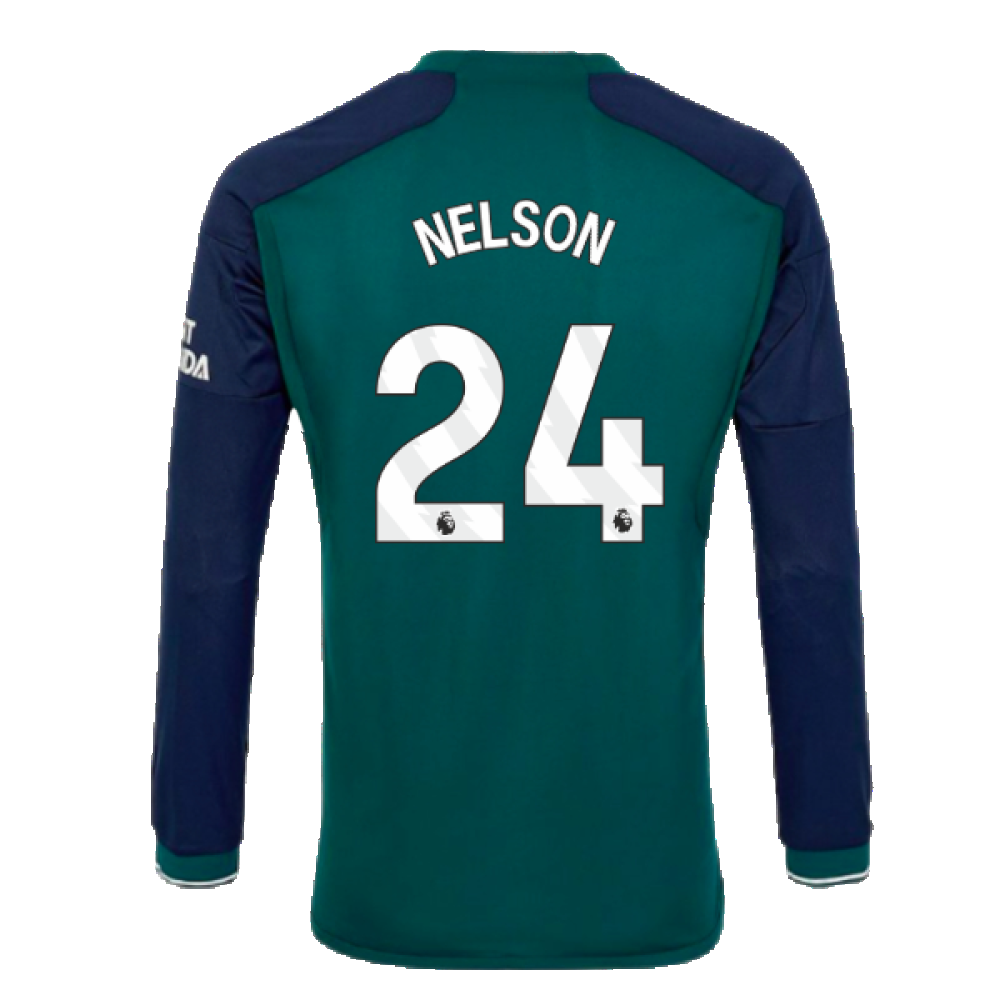 2023-2024 Arsenal Long Sleeve Third Shirt (Nelson 24)