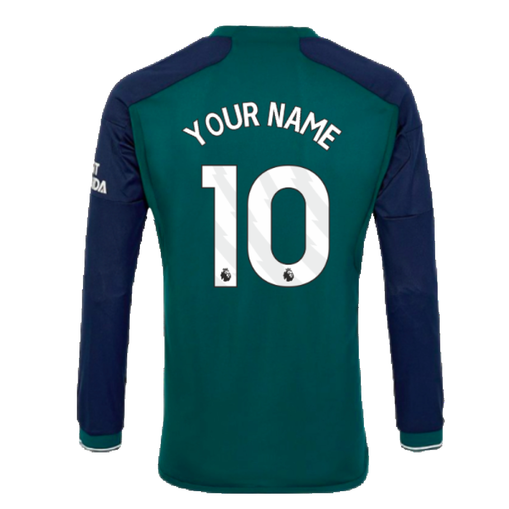 2023-2024 Arsenal Long Sleeve Third Shirt (Your Name)