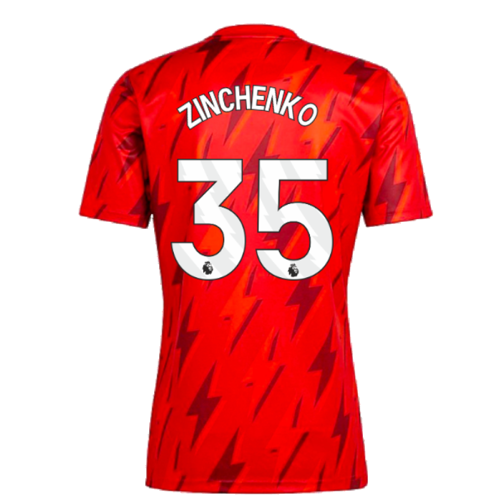 2023-2024 Arsenal Pre-Match Shirt (Red) (Zinchenko 35)