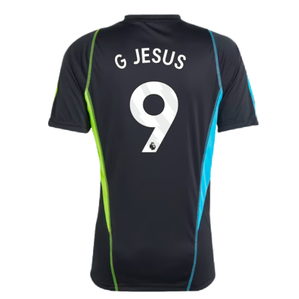 2023-2024 Arsenal Training Jersey (Black) (G Jesus 9)