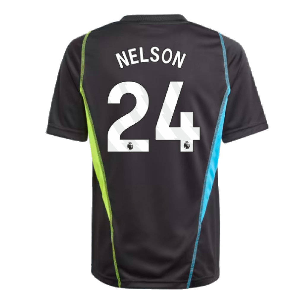 2023-2024 Arsenal Training Jersey (Black) - Kids (Nelson 24)