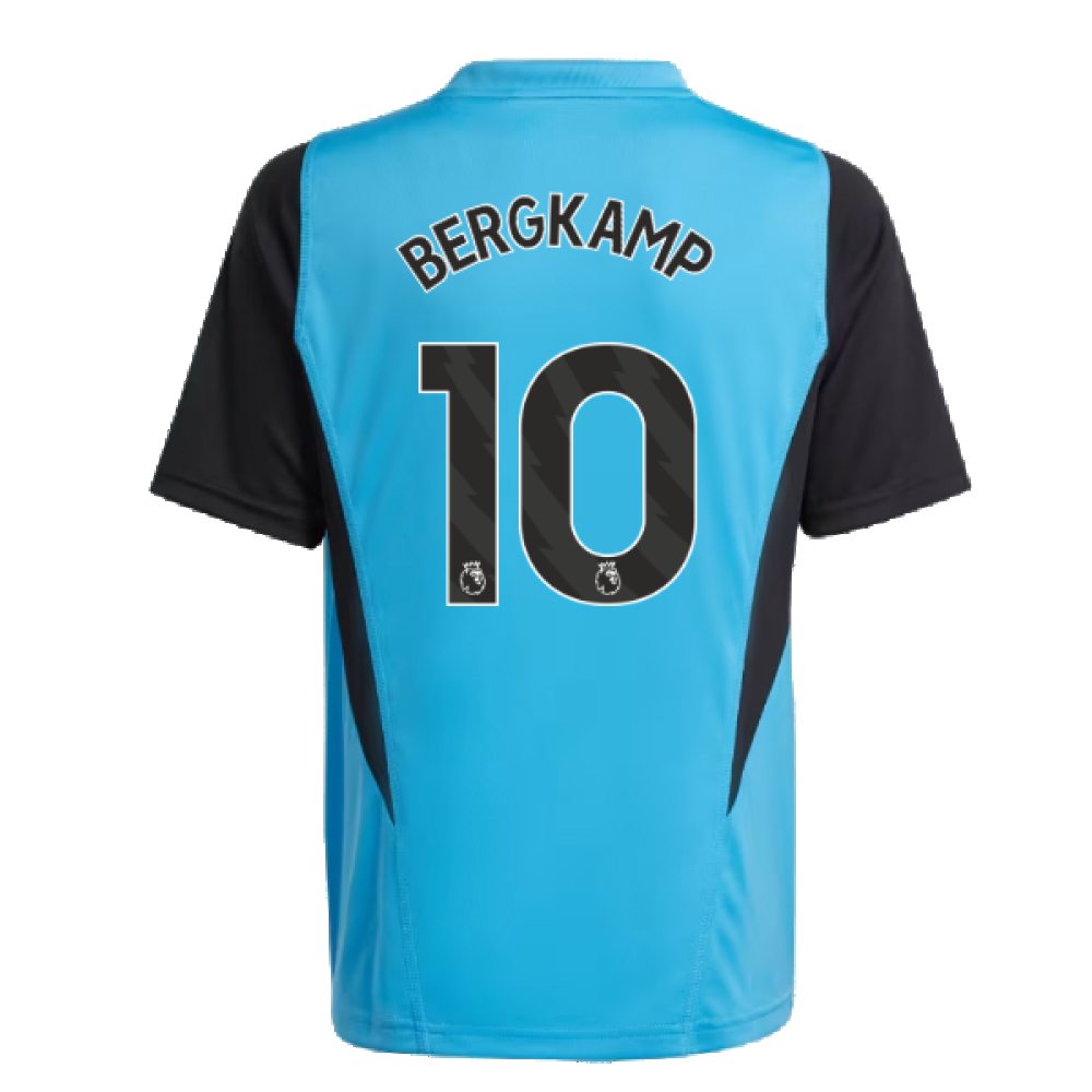 2023-2024 Arsenal Training Jersey (Pulse Blue) - Kids (Bergkamp 10)