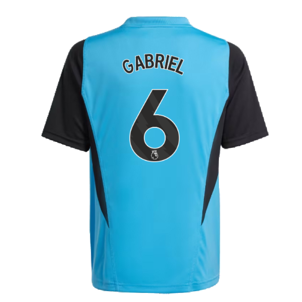 2023-2024 Arsenal Training Jersey (Pulse Blue) - Kids (Gabriel 6)