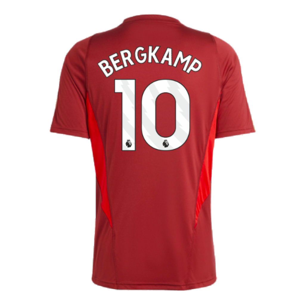 2023-2024 Arsenal Training Jersey (Red) (Bergkamp 10)