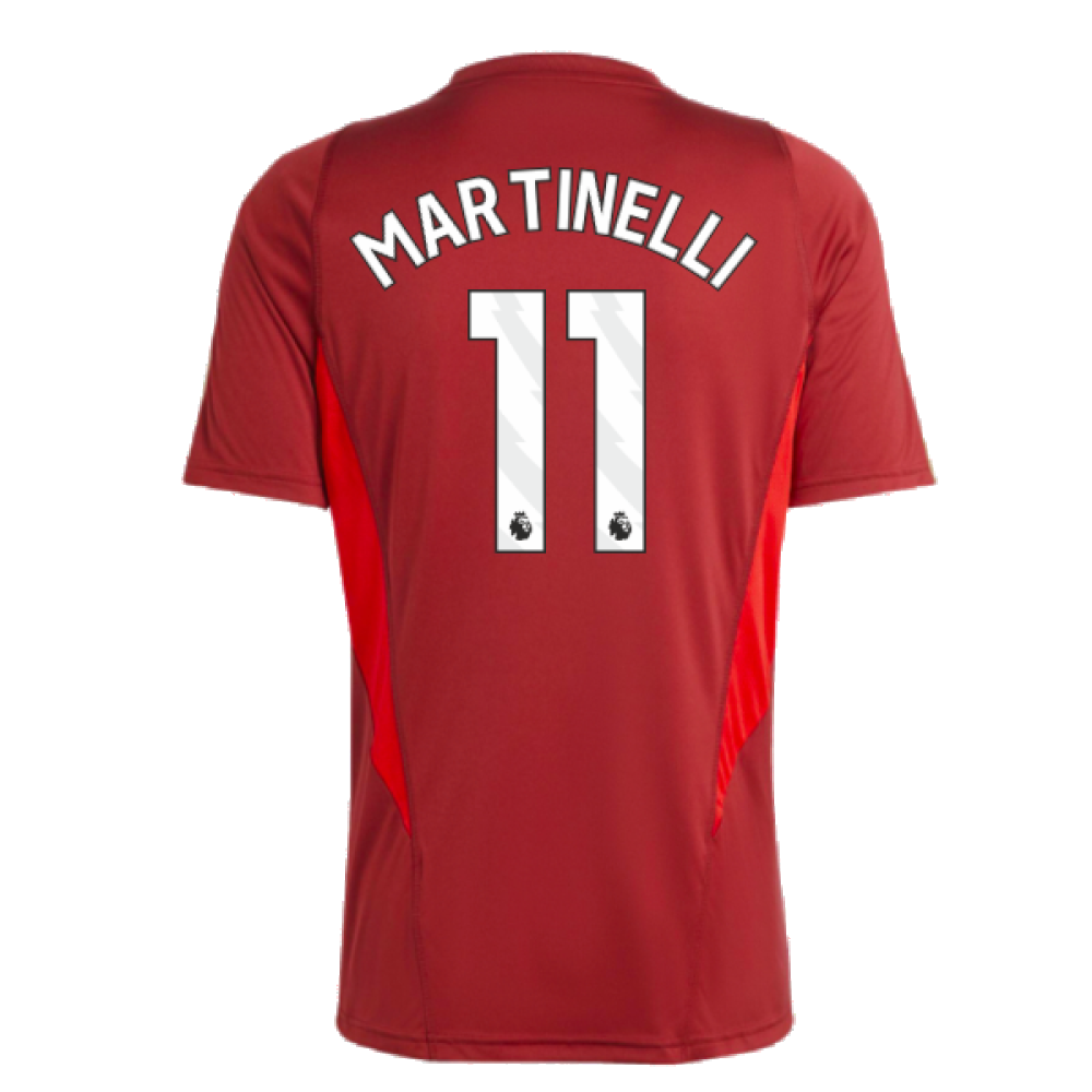 2023-2024 Arsenal Training Jersey (Red) (Martinelli 11)