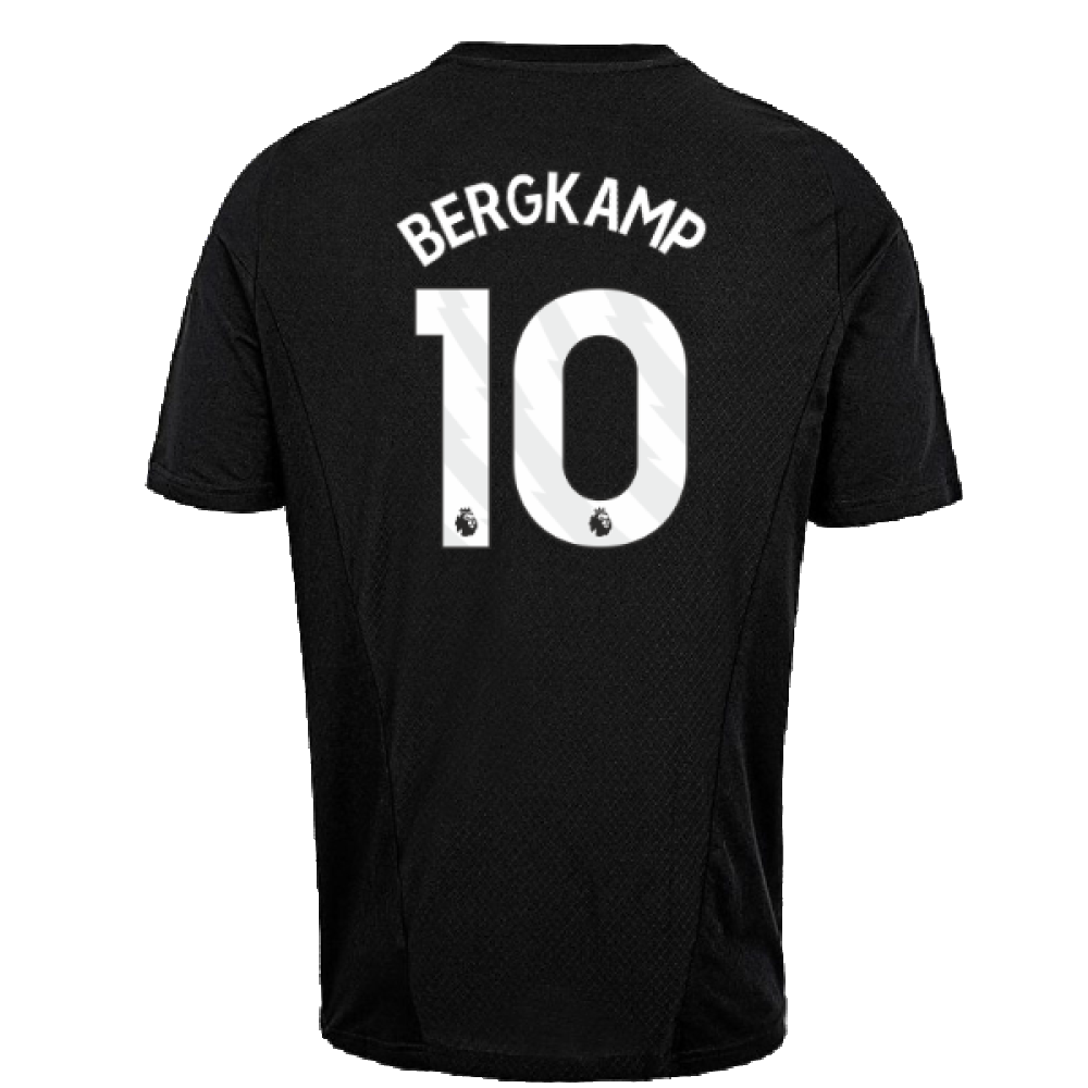 2023-2024 Arsenal Training Tee (Black) (Bergkamp 10)