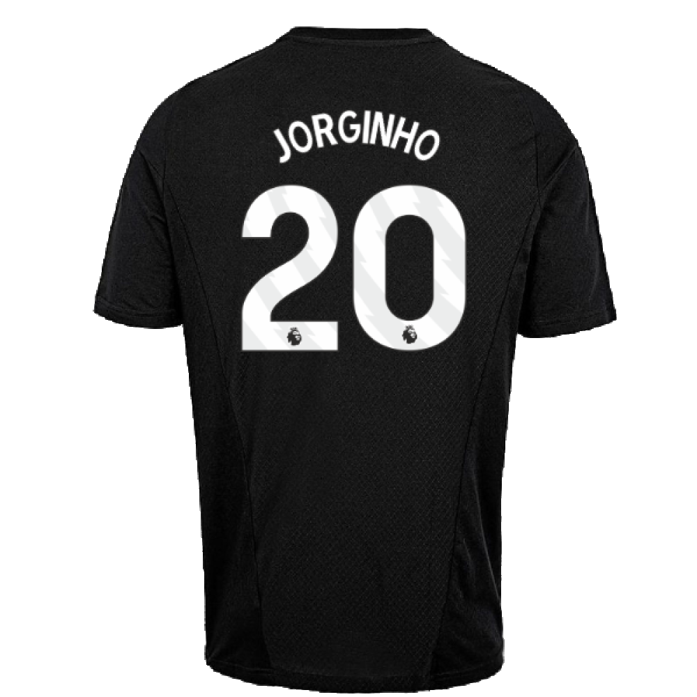 2023-2024 Arsenal Training Tee (Black) (Jorginho 20)