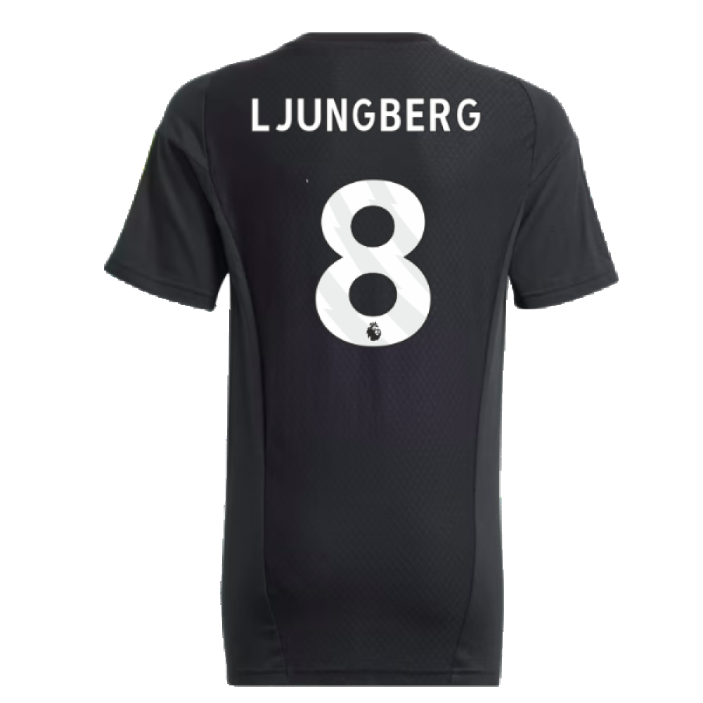 2023-2024 Arsenal Training Tee (Black) - Kids (Ljungberg 8)