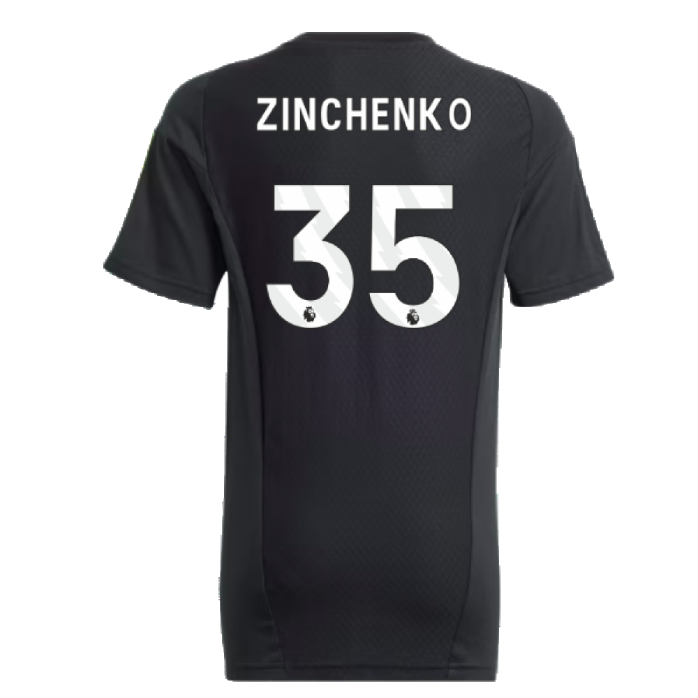 2023-2024 Arsenal Training Tee (Black) - Kids (Zinchenko 35)