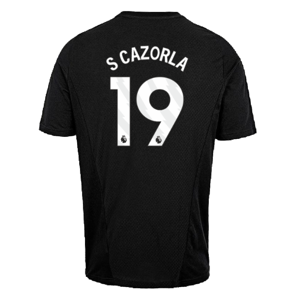 2023-2024 Arsenal Training Tee (Black) (S Cazorla 19)