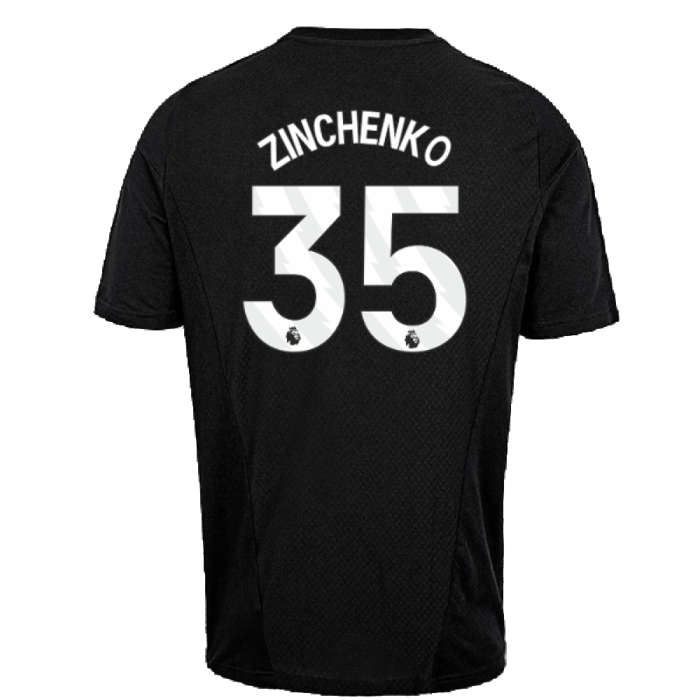 2023-2024 Arsenal Training Tee (Black) (Zinchenko 35)