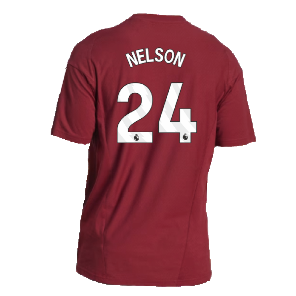 2023-2024 Arsenal Training Tee (Red) (Nelson 24)