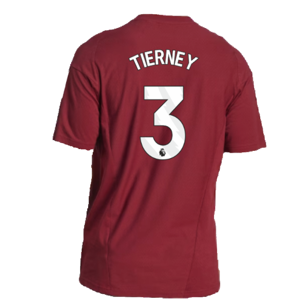 2023-2024 Arsenal Training Tee (Red) (Tierney 3)