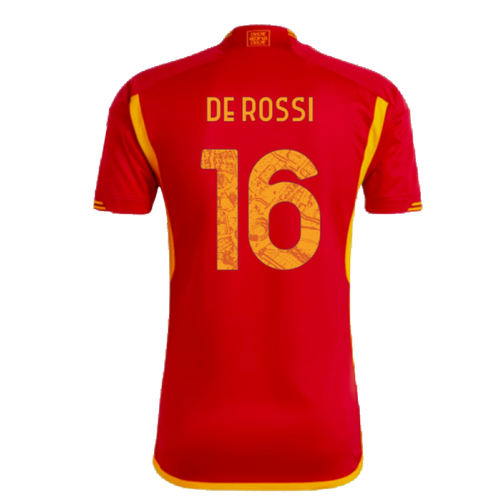 2023-2024 AS Roma Home Shirt (DE ROSSI 16)