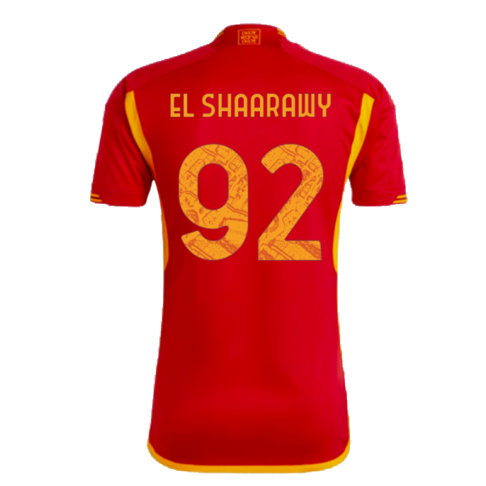 2023-2024 AS Roma Home Shirt (EL SHAARAWY 92)