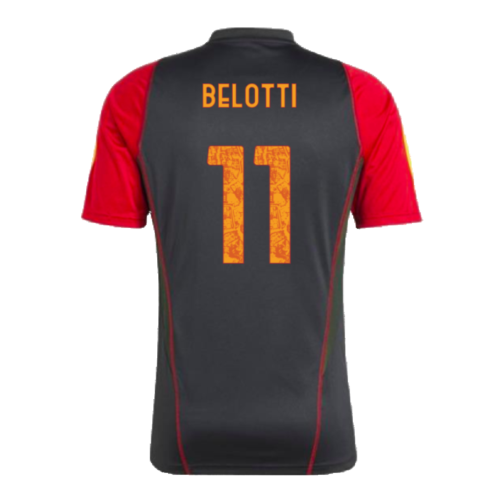 2023-2024 AS Roma Training Shirt (Black) (BELOTTI 11)