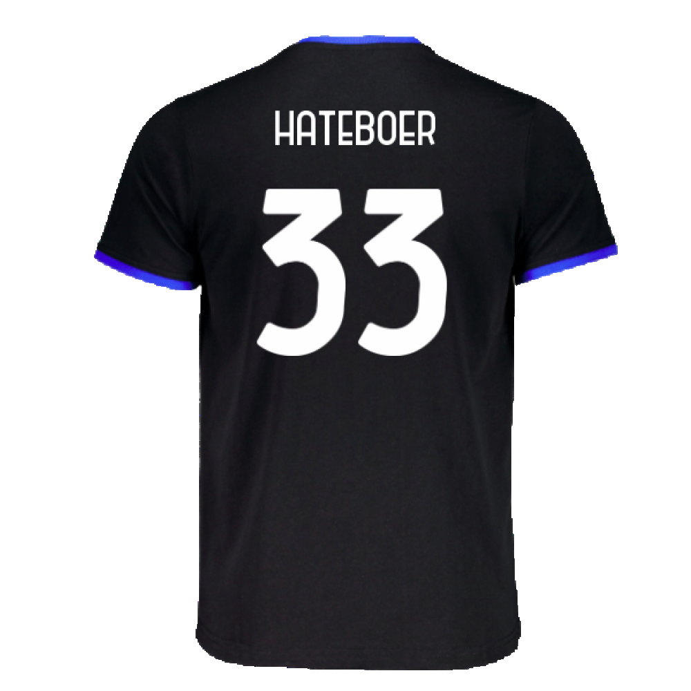 2023-2024 Atalanta Free Time T-Shirt (Black) (Hateboer 33)