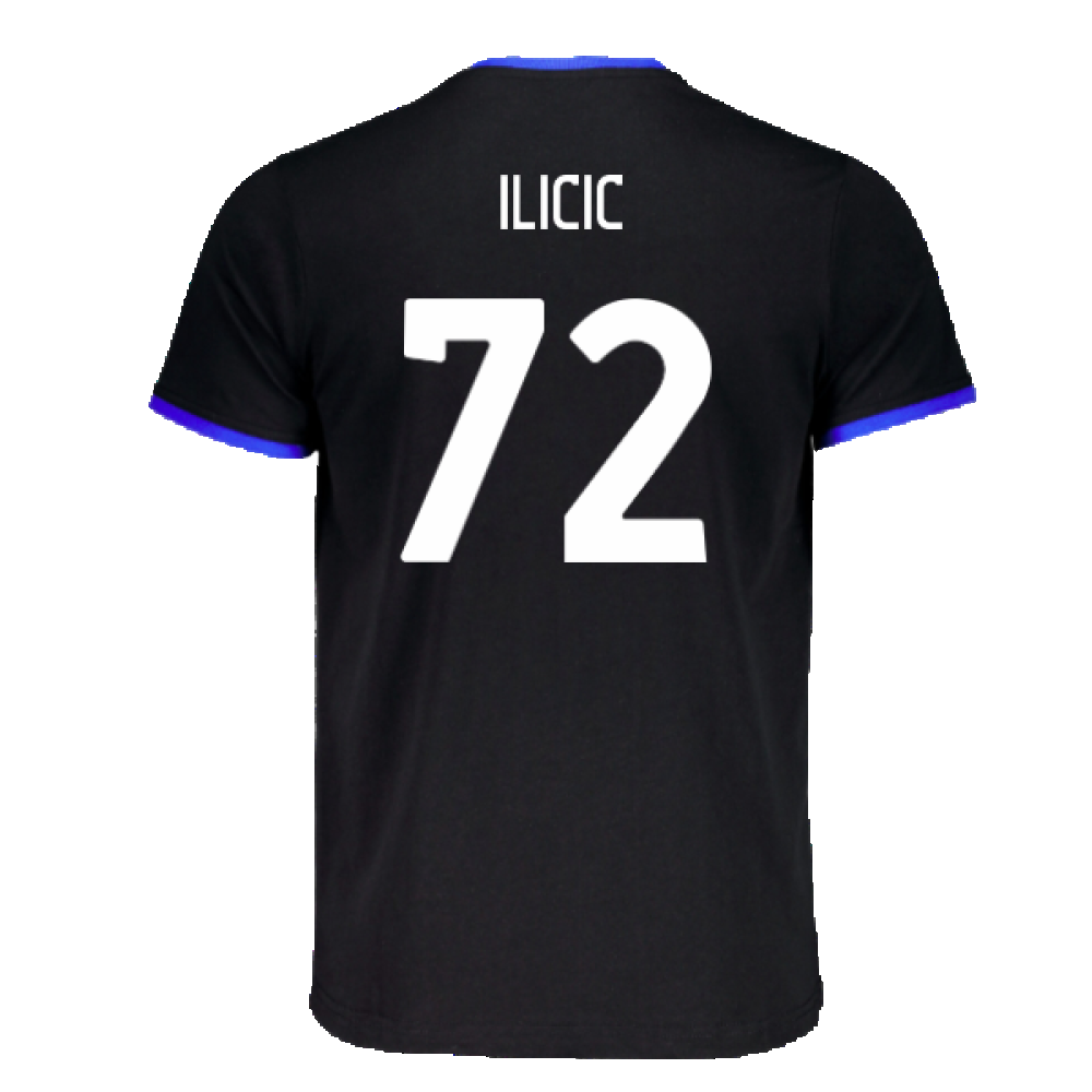 2023-2024 Atalanta Free Time T-Shirt (Black) (Ilicic 72)