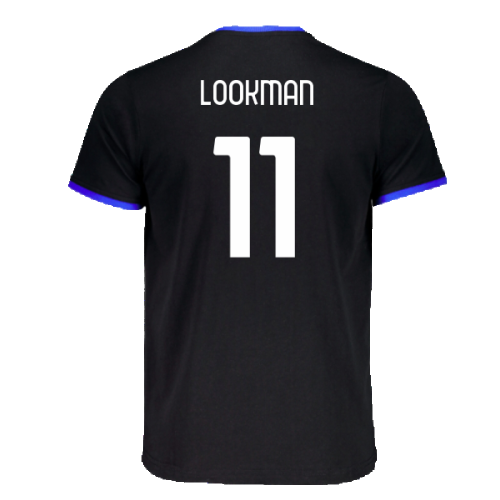 2023-2024 Atalanta Free Time T-Shirt (Black) (Lookman 11)