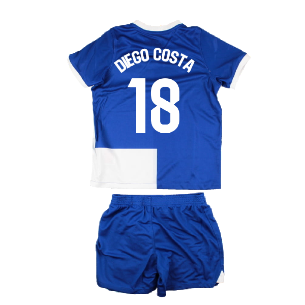 2023-2024 Atletico Madrid Away Little Boys Mini Kit (Diego Costa 18)