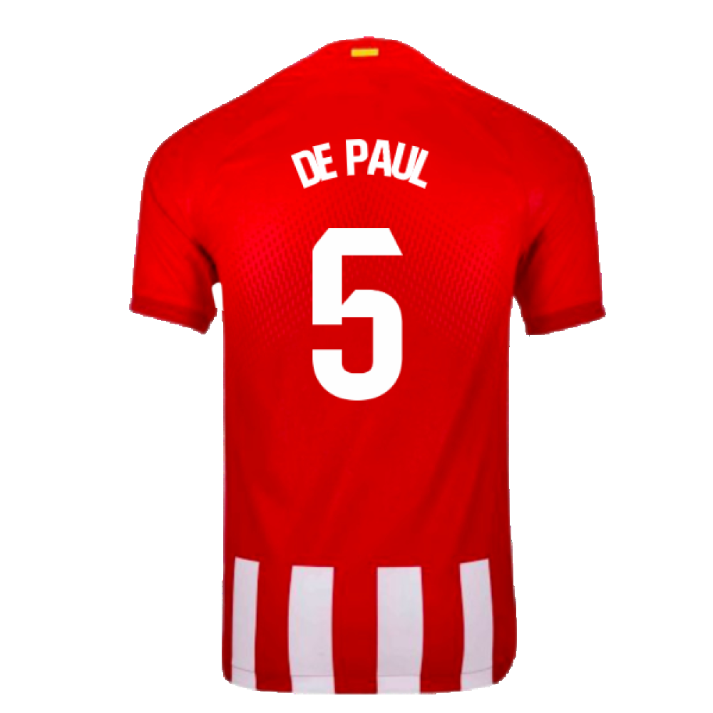 2023-2024 Atletico Madrid Home Shirt (De Paul 5)