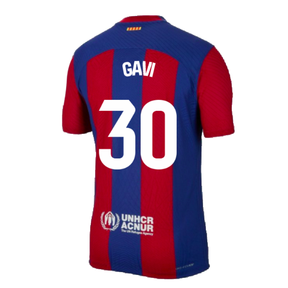 2023-2024 Barcelona Authentic Home Shirt (Gavi 30)