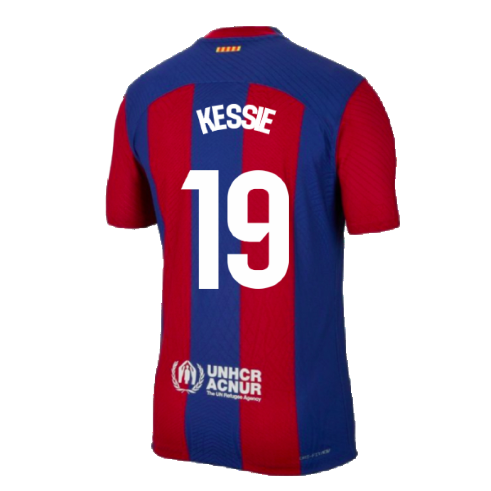 2023-2024 Barcelona Authentic Home Shirt (Kessie 19)