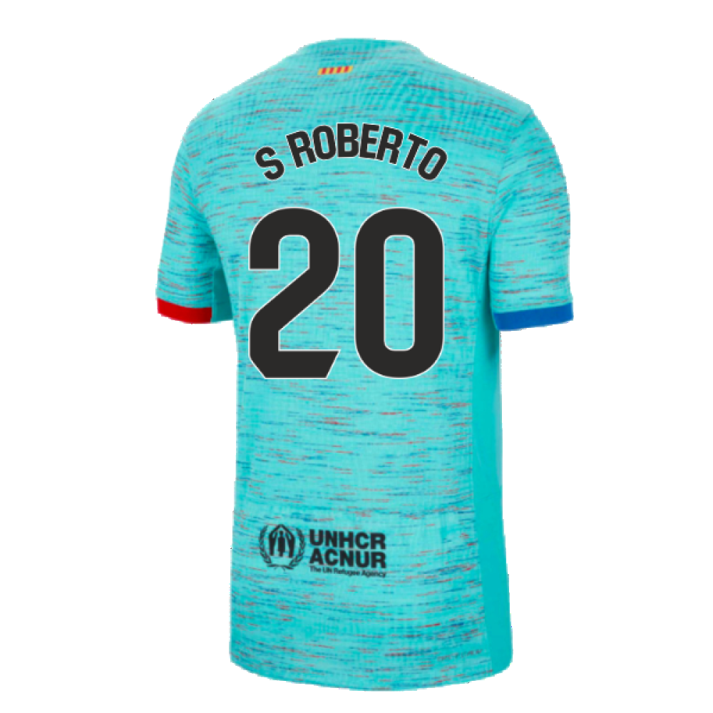 2023-2024 Barcelona Authentic Third Shirt (S Roberto 20)