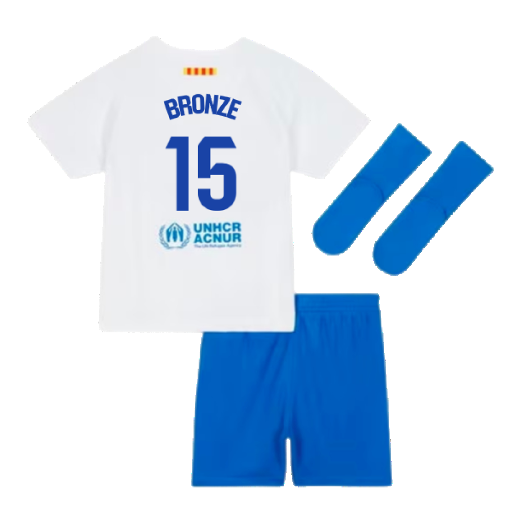 2023-2024 Barcelona Away Baby Kit (Bronze 15)