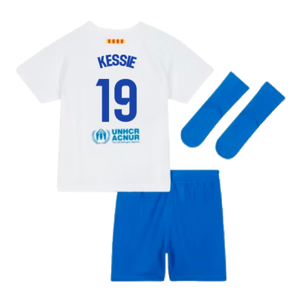 2023-2024 Barcelona Away Baby Kit (Kessie 19)