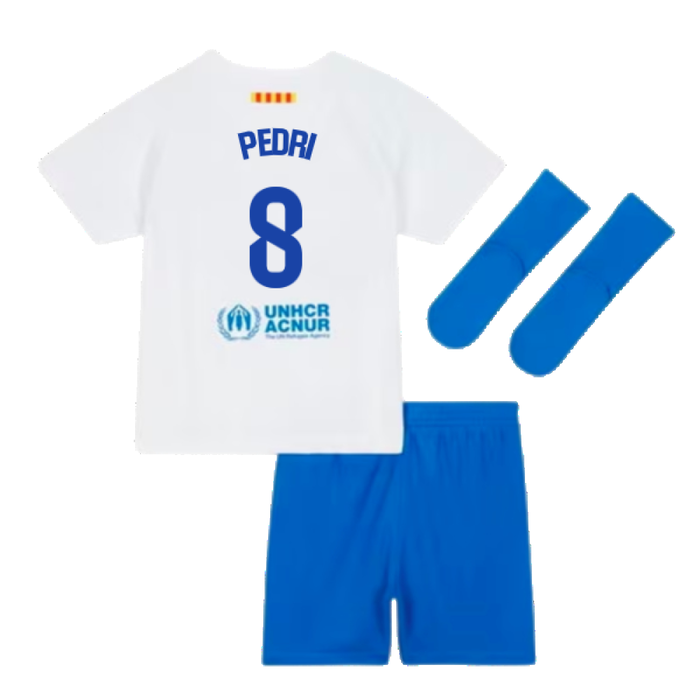 2023-2024 Barcelona Away Baby Kit (Pedri 8)