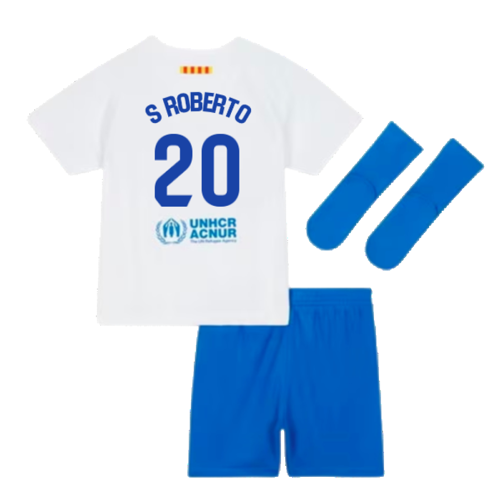 2023-2024 Barcelona Away Baby Kit (S Roberto 20)