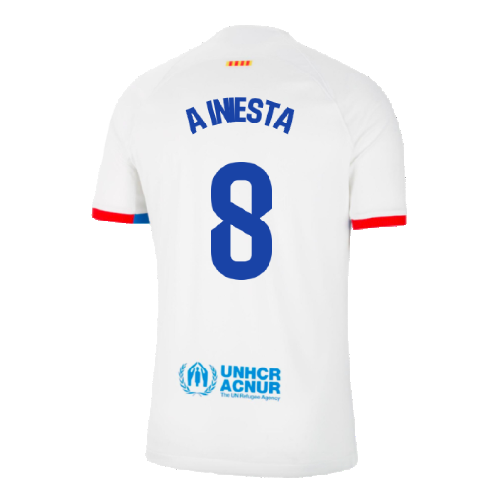 2023-2024 Barcelona Away Shirt (A Iniesta 8)